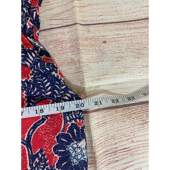 Knox Rose Women's Red Floral Bohemian Maxi Dress - Large - Picture 6 of 10